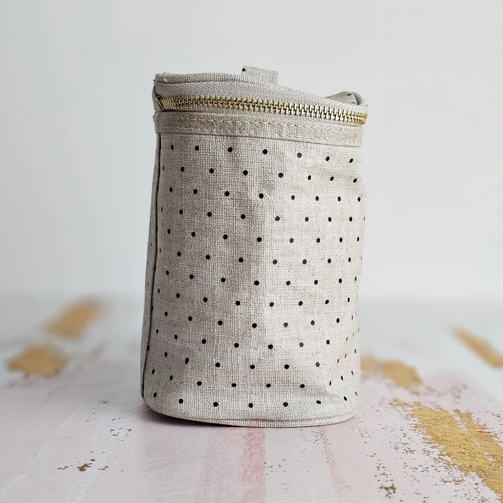 Kate Spade New York Lunch Tote Deco Dots Out to Lunch Coated Linen Cover